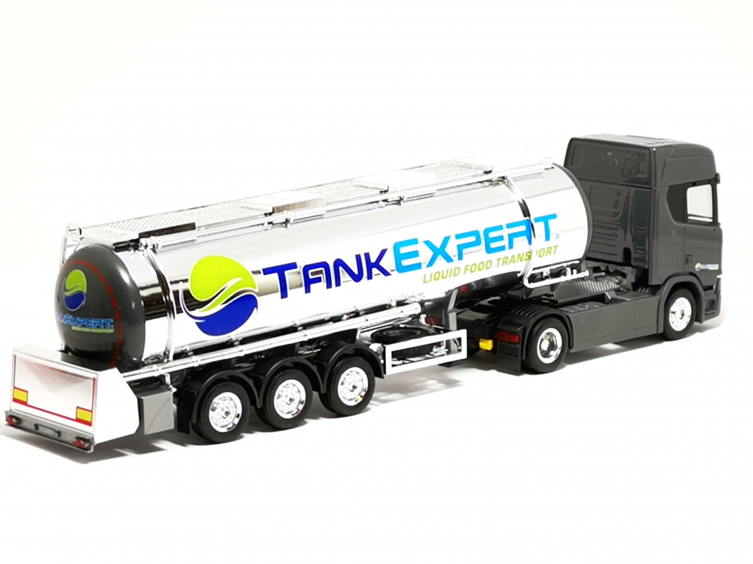 316514 Scania CR20 HD Lebensmittelchromtank-Sattelzug "Tank Expert" (Polen/Lipno) Herpa