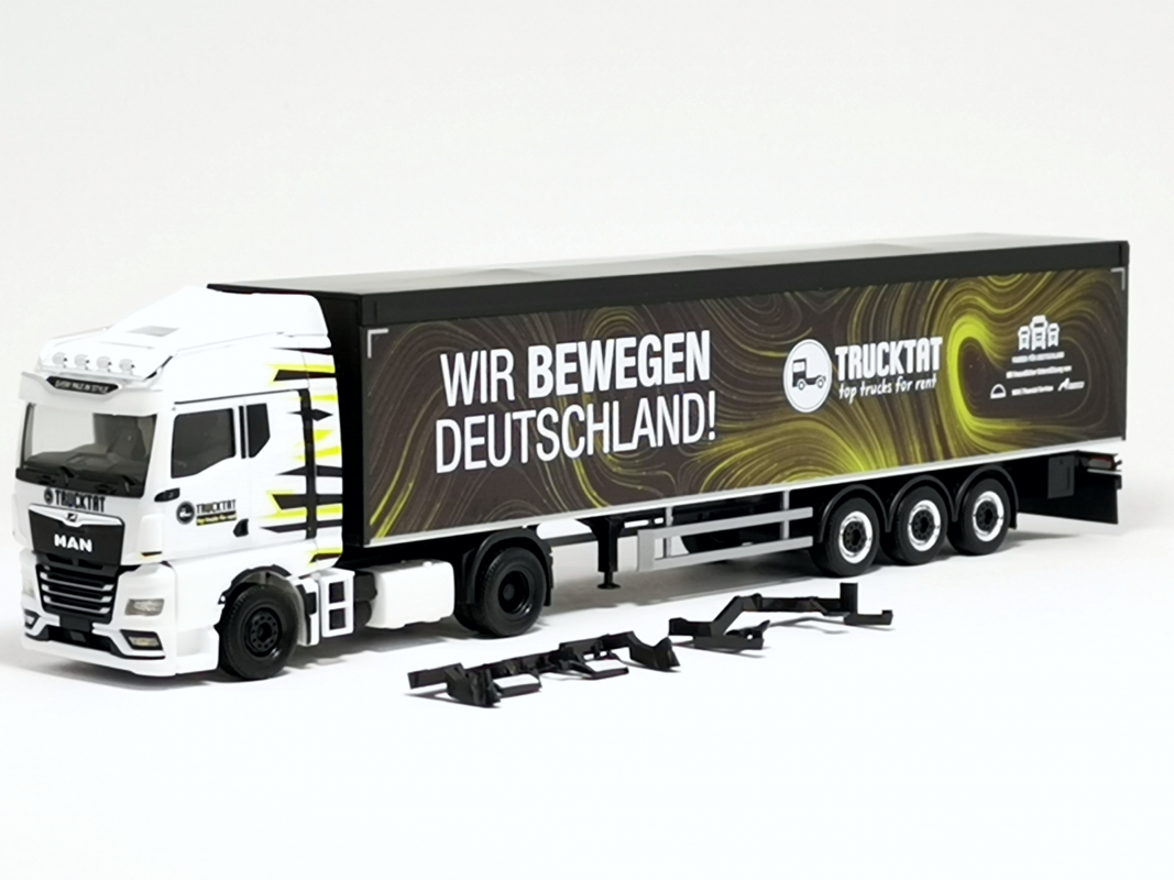 317177 MAN TGX GM Schubboden-Sattelzug "Trucktat / Wir bewegen Deutschland" Herpa