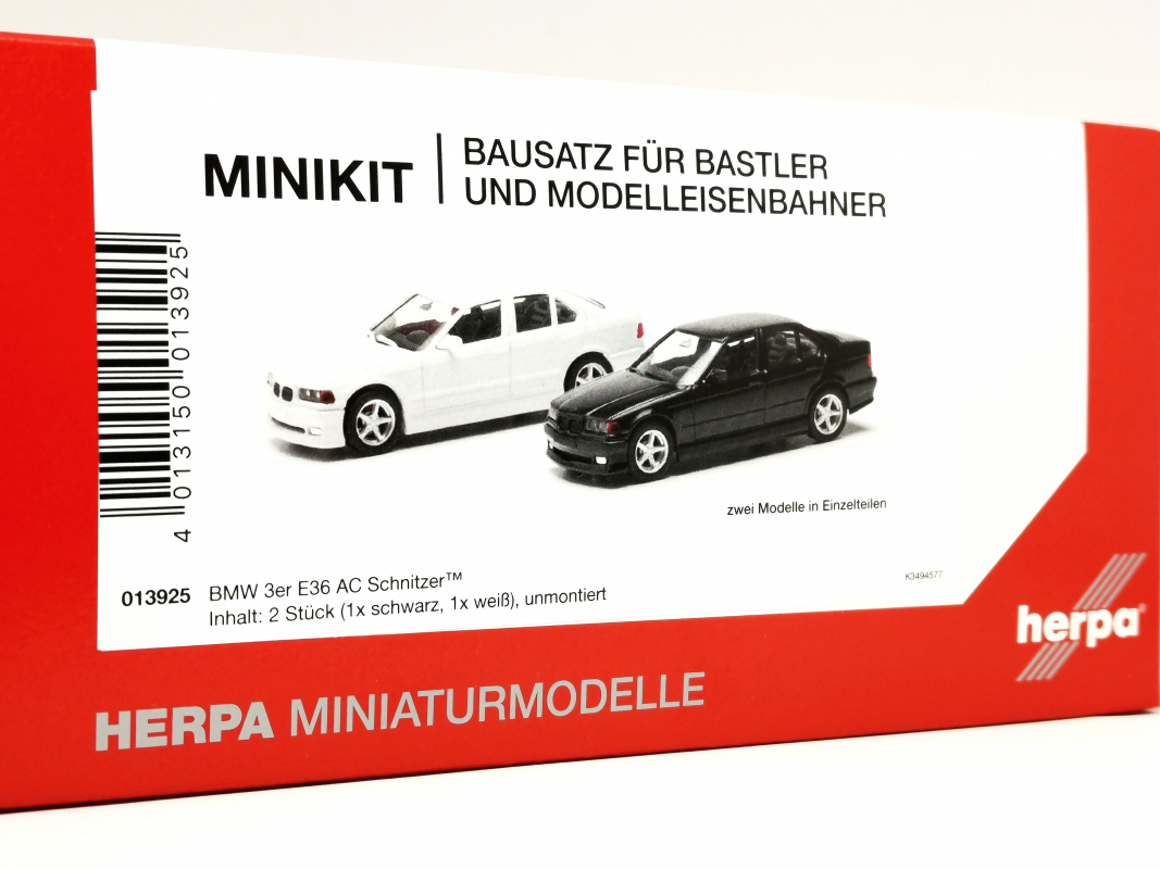 013925 MiniKit BMW 3er E36 AC Schnitzer (2 Stück) Herpa