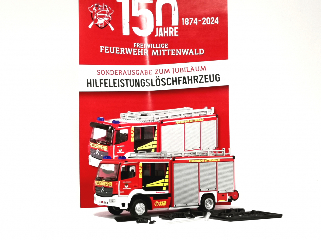 729456 Mercedes-Benz Atego 22 HLF 20 1530 "Feuerwehr Mittenwald" Rietze