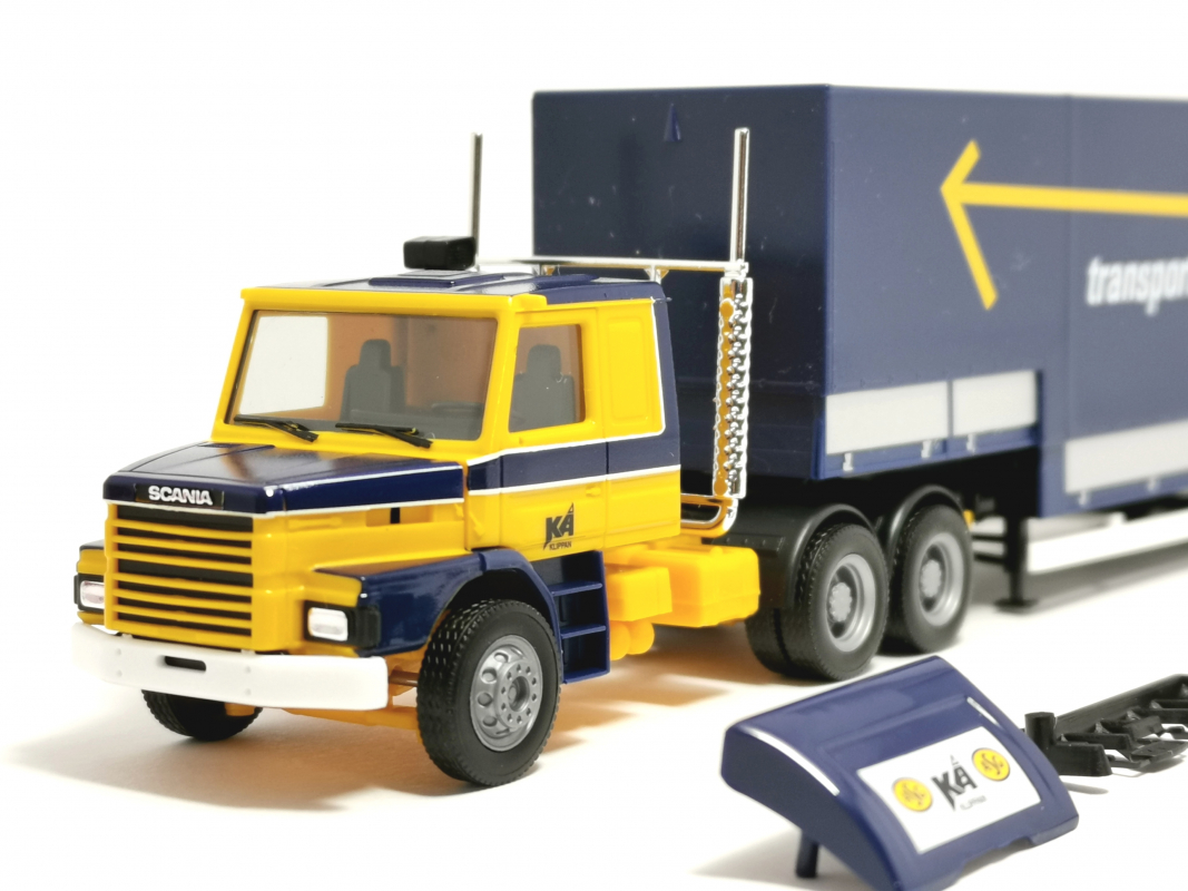 317191 Scania Hauber Jumbopritschen-Sattelzug "ASG" (Schweden / Stockholm) Herpa