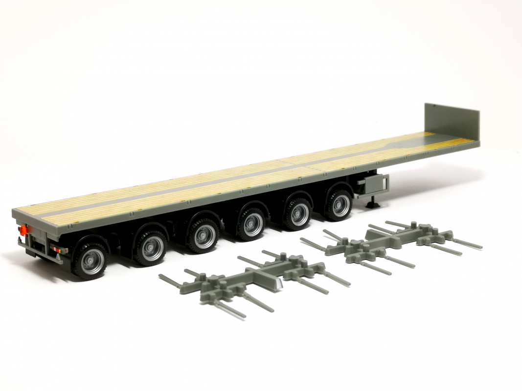 076715-005 Nooteboom Ballasttrailer 6achs, grau 005 Herpa