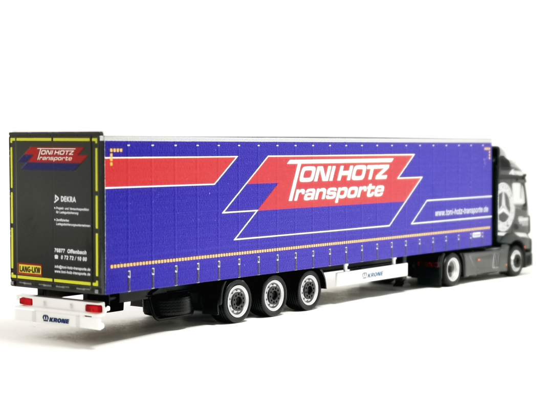 317573 Mb Actros Streamspace 2.3 15m Lowliner-Sattelzug "Toni Hotz" Herpa - SALE