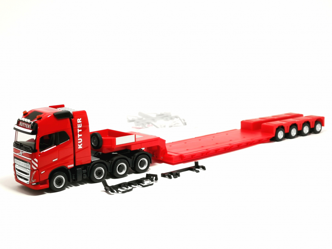 317962 Volvo FH 16 GL XL 2020 4achs mit Nooteboom-Pendel-X-Auflieger 4achs "Kutter" Herpa