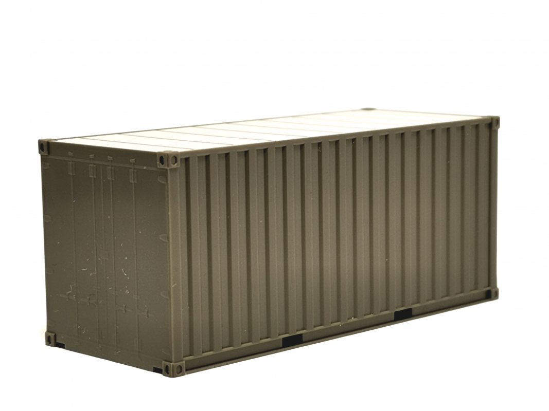 1x 20ft Container "Heer", Braungrau Herpa 134