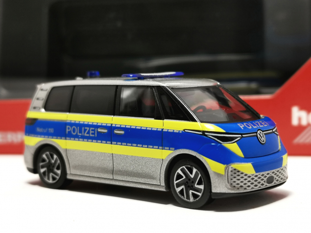 097994 Volkswagen (VW) ID. Buzz "Polizei Fahrzeugstudie" Herpa