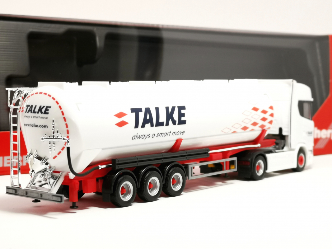 318235 Scania CS 20 HD Silo-Sattelzug "Talke" Herpa