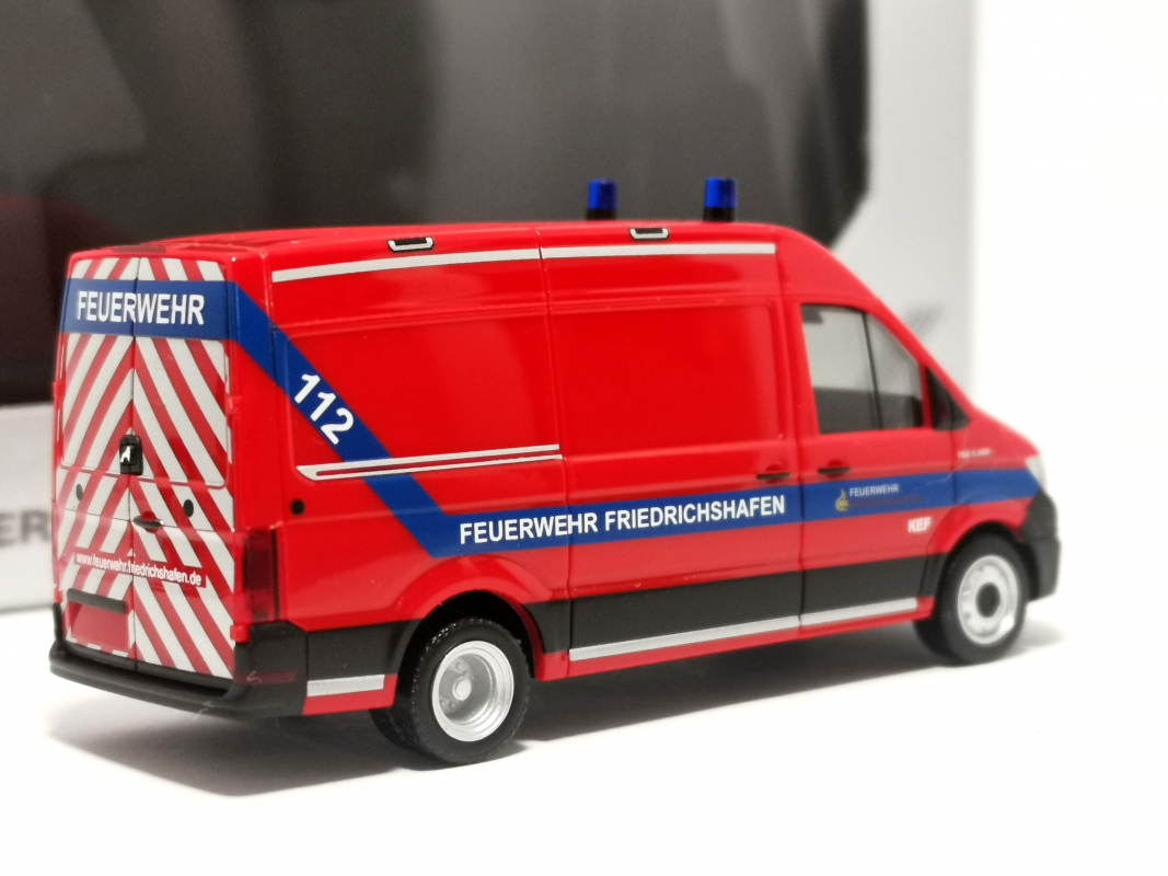 954044 MAN TGE KEF "Feuerwehr Friedrichshafen" Herpa - SALE