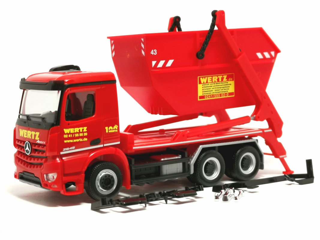 317856 Mercedes-Benz Arocs M Absetzkipper AK16 "Wertz" Herpa - SALE