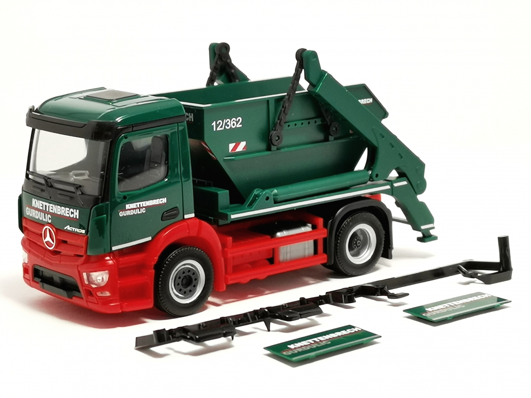 318419 Mercedes-Benz Actros S Absetzkipper AK12 "Knettenbrech & Gurdulic" Herpa