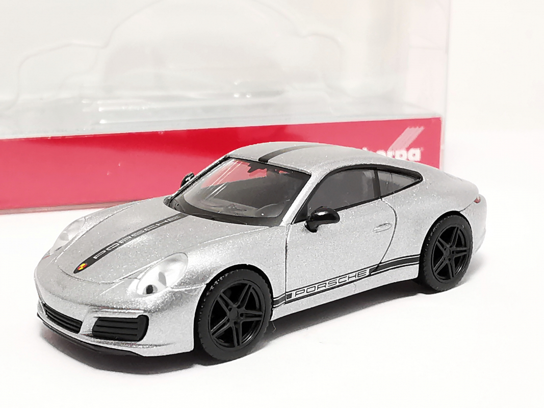 430418 Porsche 911 (991) Carrera 4 S, silber Herpa SALE B1