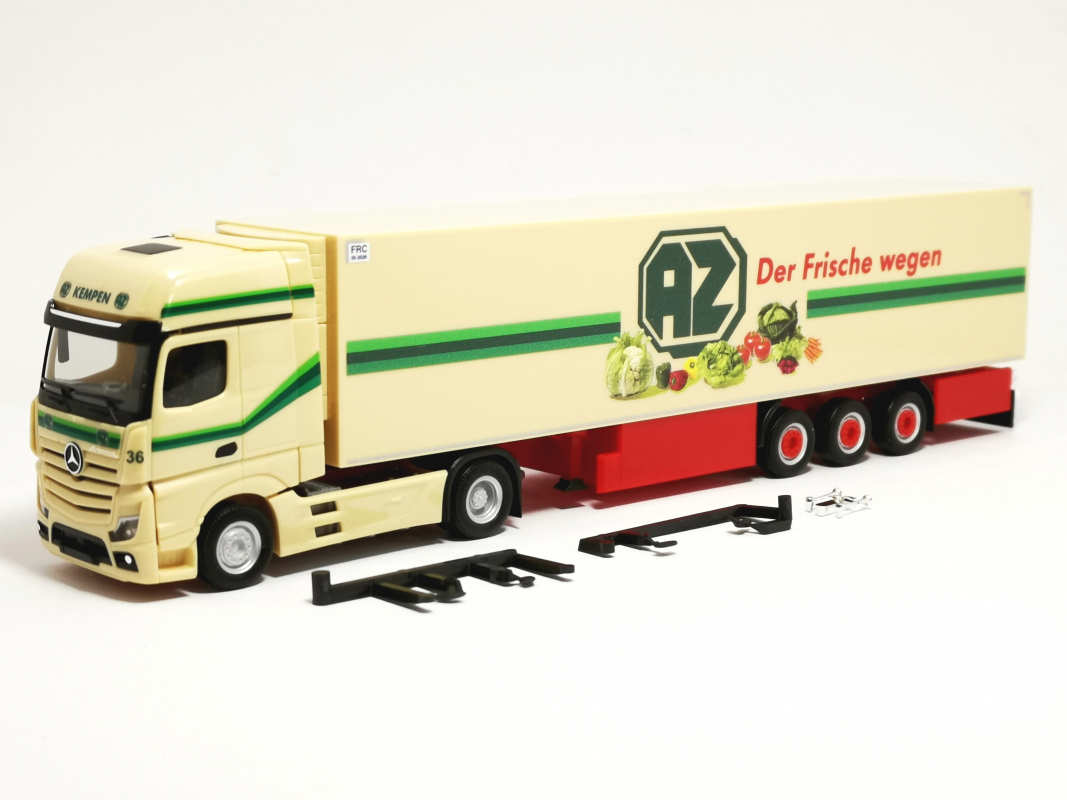 318938 Mb Actros L 18 Gigaspace Kühlkoffer-Sattelzug "AZ Kempen" Herpa FridaySALE