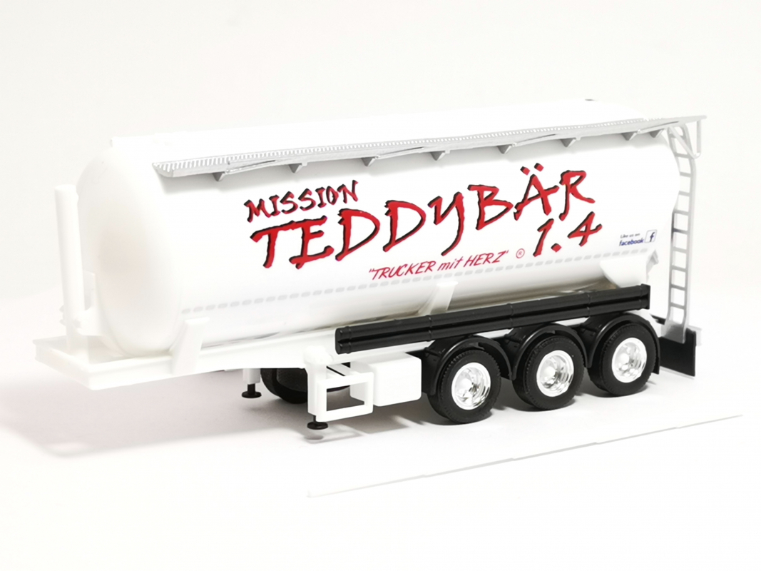 Feldbinder Siloauflieger 42m³ 3a "Silo Melmer / Teddybär 1.4" Herpa