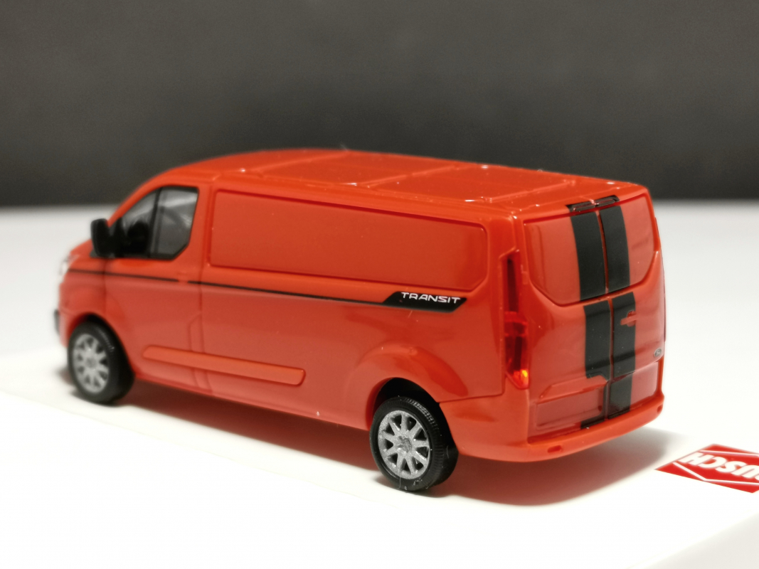 52440 Ford Transit Custom Flachdach Kastenwagen, Rallye BUSCH