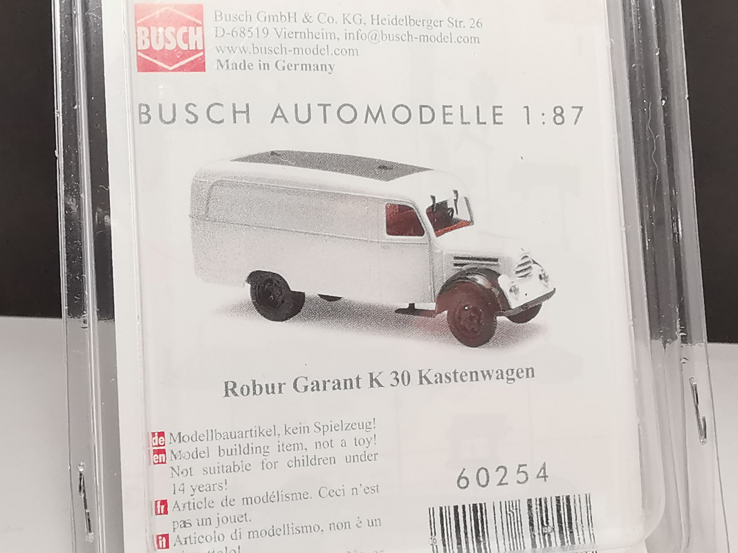 60254 Bausatz: Robur Garant K 30 Kasten BUSCH