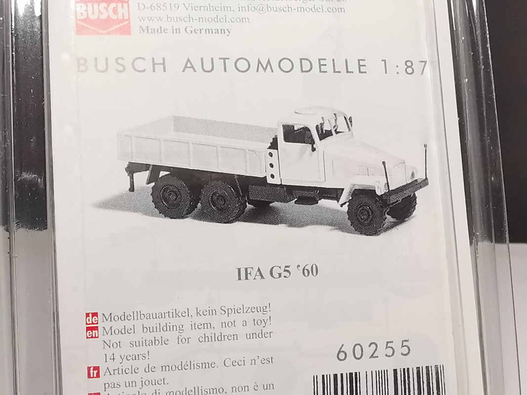 60255 Bausatz: IFA G5 BUSCH