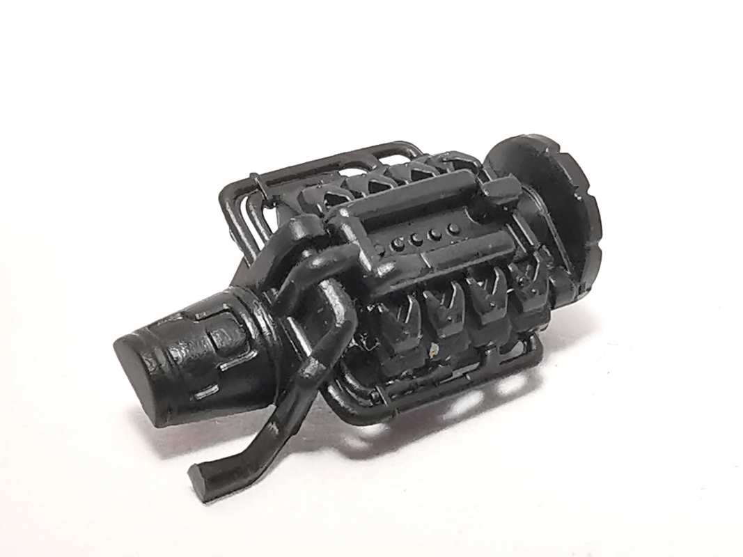Motor für Scania CS/CR, schwarz Herpa C87