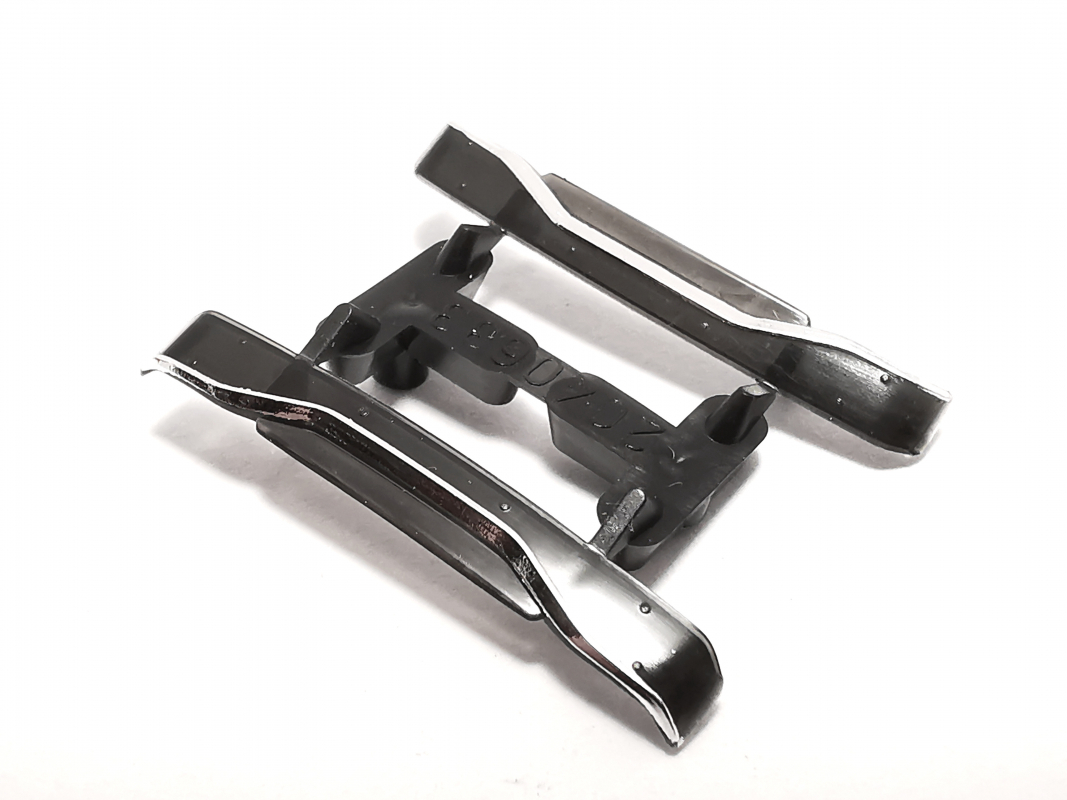 2x Sonnenblende für MAN TGX GX, chrom - schwarz Herpa C22