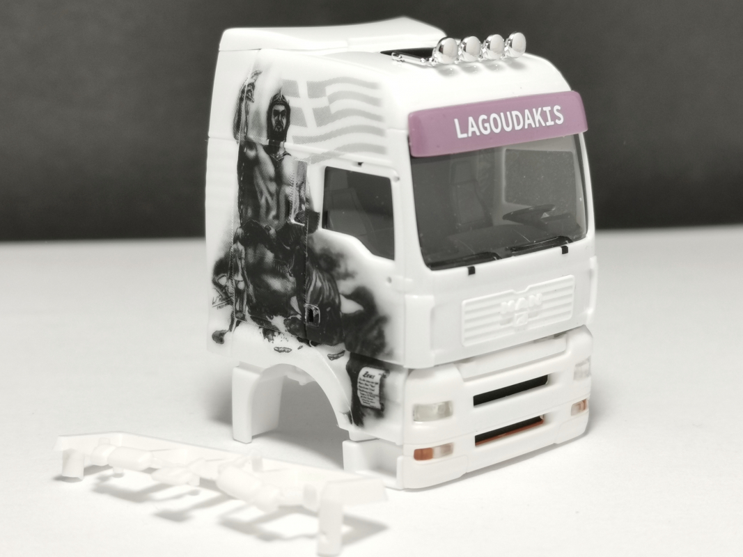 Fahrerhaus MAN TGA XXL "Lagoudakis 4" Herpa 708