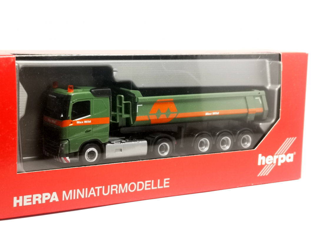 308977 Volvo FH Rundmulden-Sattelzug "Max Wild" Herpa