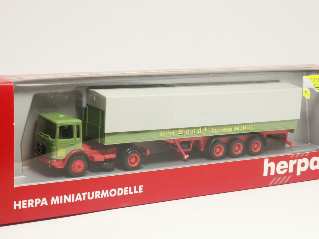 MAN F8 Pritschen Sattelzug "Wandt" Herpa