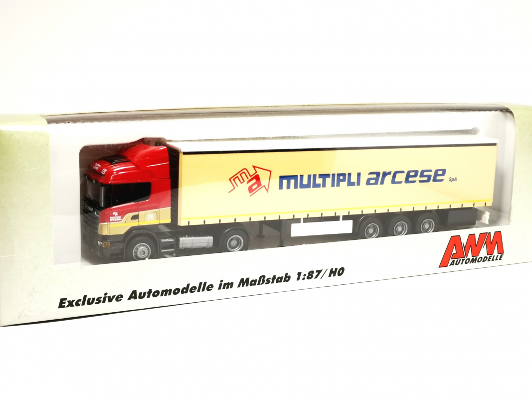 Scania R Gardinenplanen Sattelzug "multipli arcese" AWM
