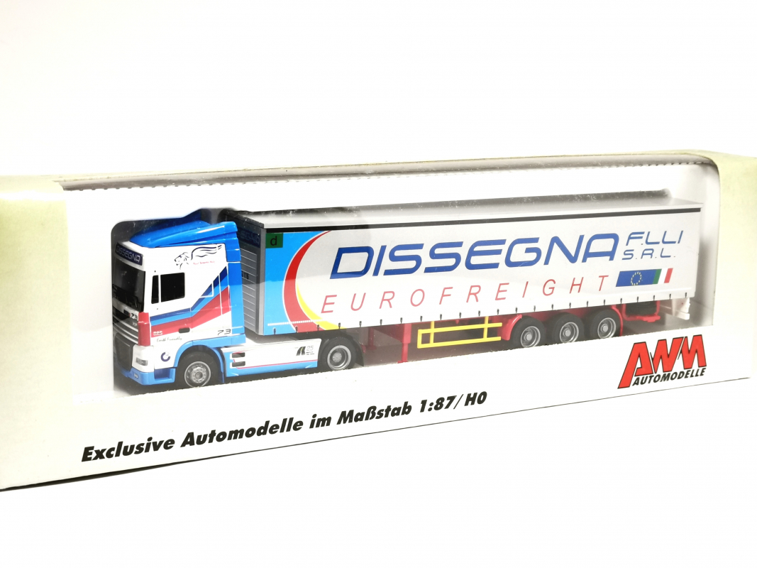 DAF XF SSC Gardinenplanen Sattelzug "Dissegna" AWM