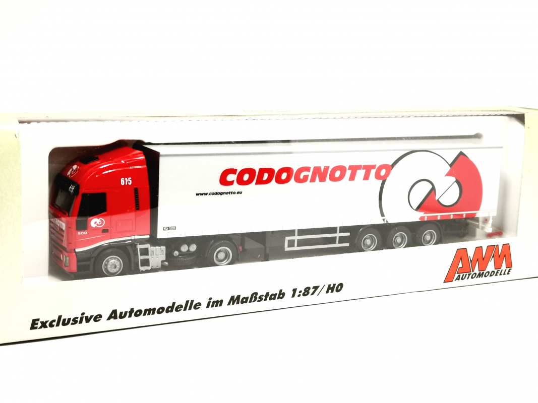 Iveco Stralis Gardinenplanen Sattelzug "Codognotto" AWM