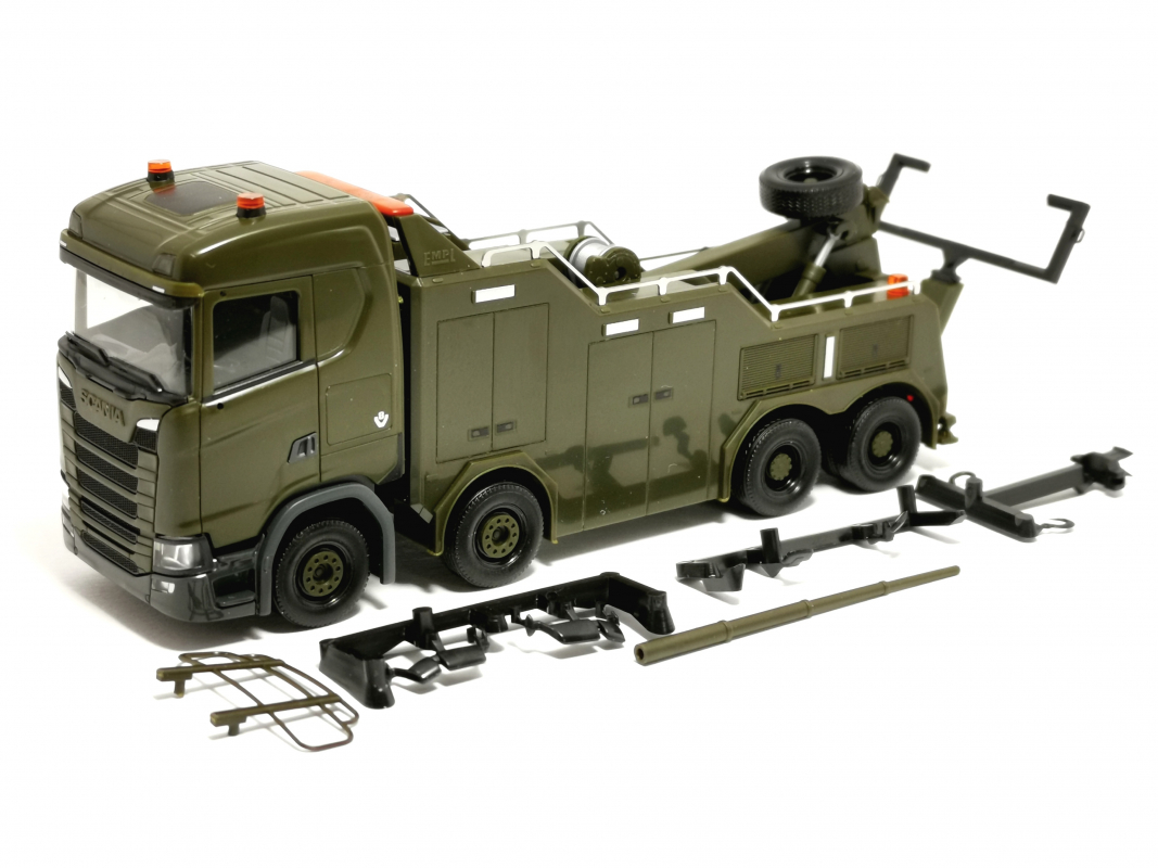 747196 Scania CS 20 ND Empl Bison Bergefahrzeug "Luxemburger Armee" Herpa