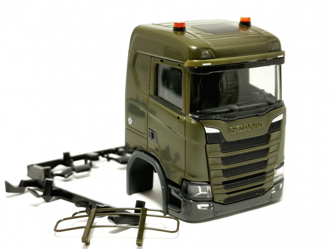 Fahrerhaus Scania CS 20 ND ohne WLB, oliv Herpa
