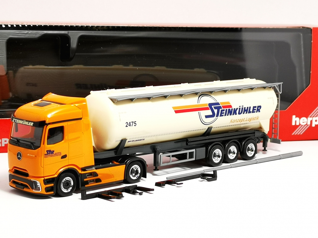 319188 Mercedes-Benz Actros Procabin Streamspace Silo-Sattelzug "Steinkühler" Herpa