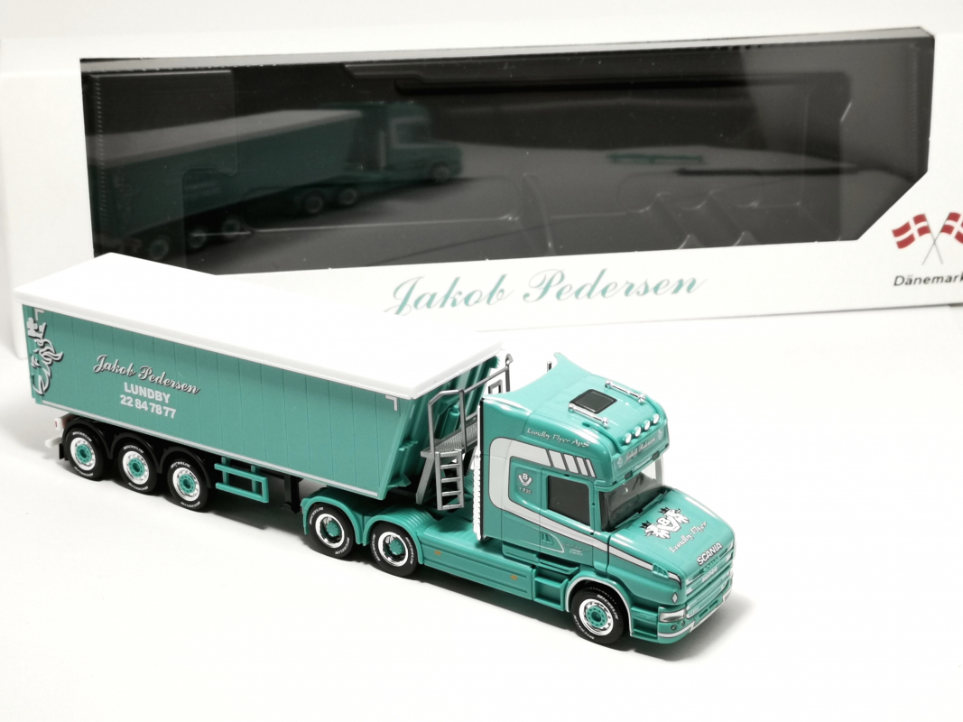 Preview: 959803 Scania Hauber TL Stöffelliner Sattelzug "Jakob Pedersen" Herpa