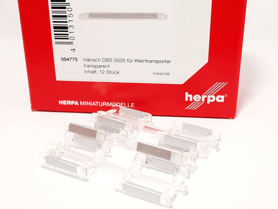 054775 Hänsch DBS 5000 für Kleintransporter, transparent (12 Stück) Herpa