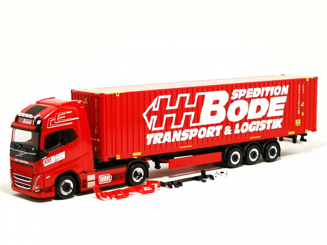 319249 Volvo FH GL XL Electric 45ft Container-Sattelzug "HH Bode" Herpa