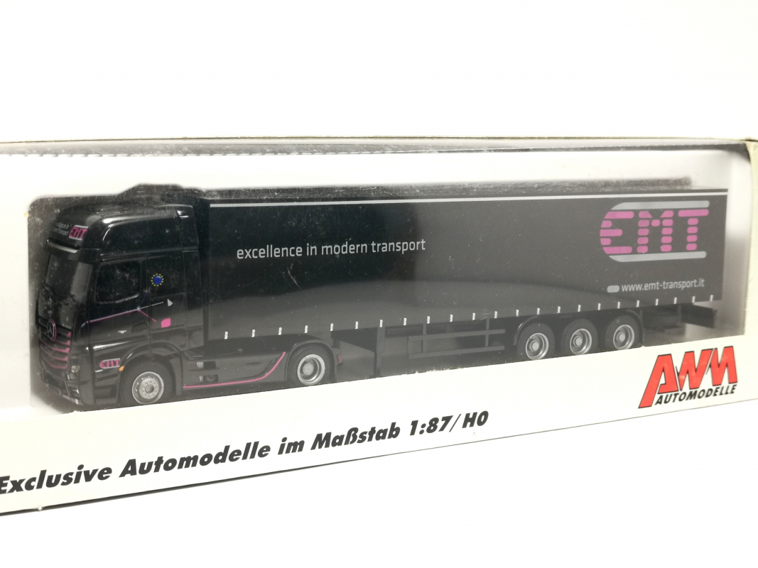 75009 MB Actros Gardinenplanen Sattelzug "EMT" AWM