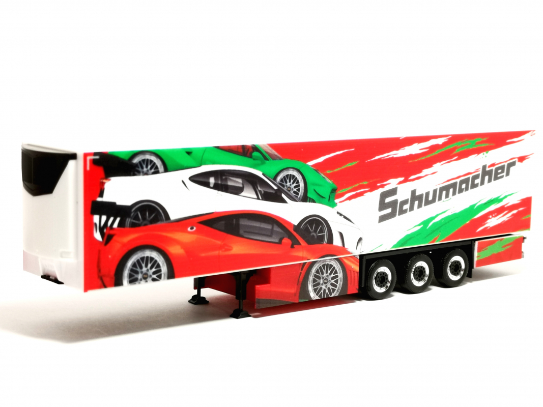 Kühlkoffer-Auflieger "Schumacher" Herpa