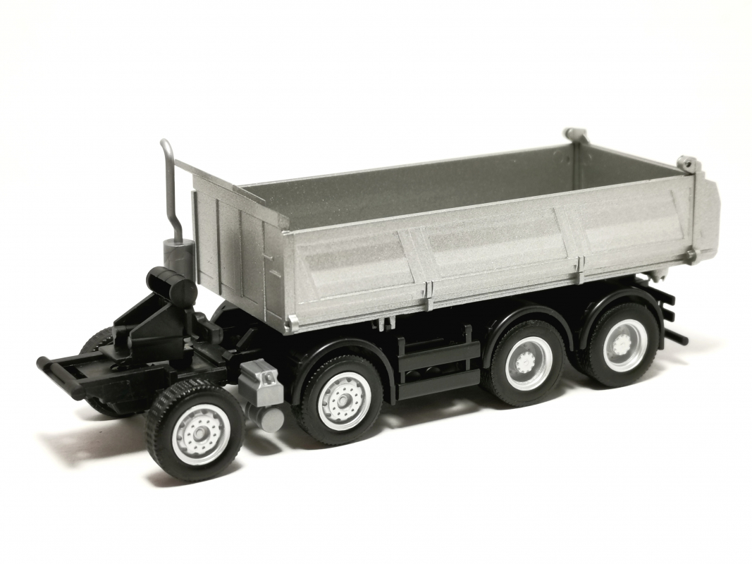 4a Baukipper Fahrgestell MAN , blau/silber Herpa