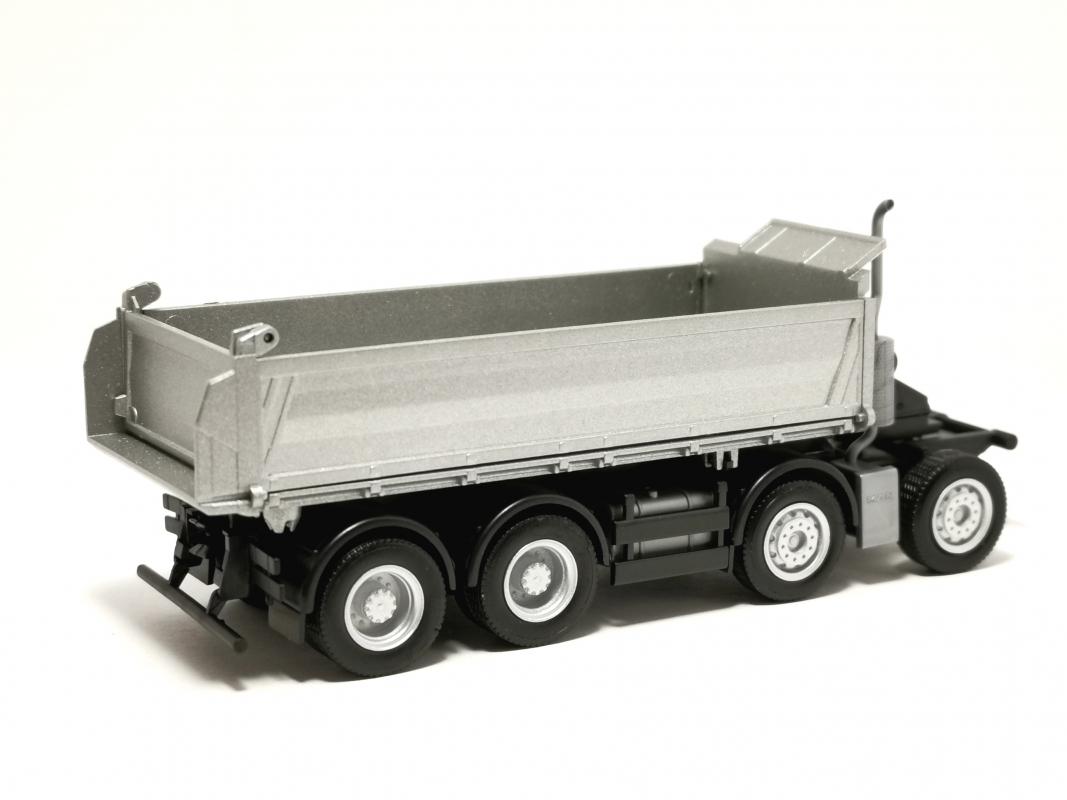 4a Baukipper Fahrgestell MAN , blau/silber Herpa