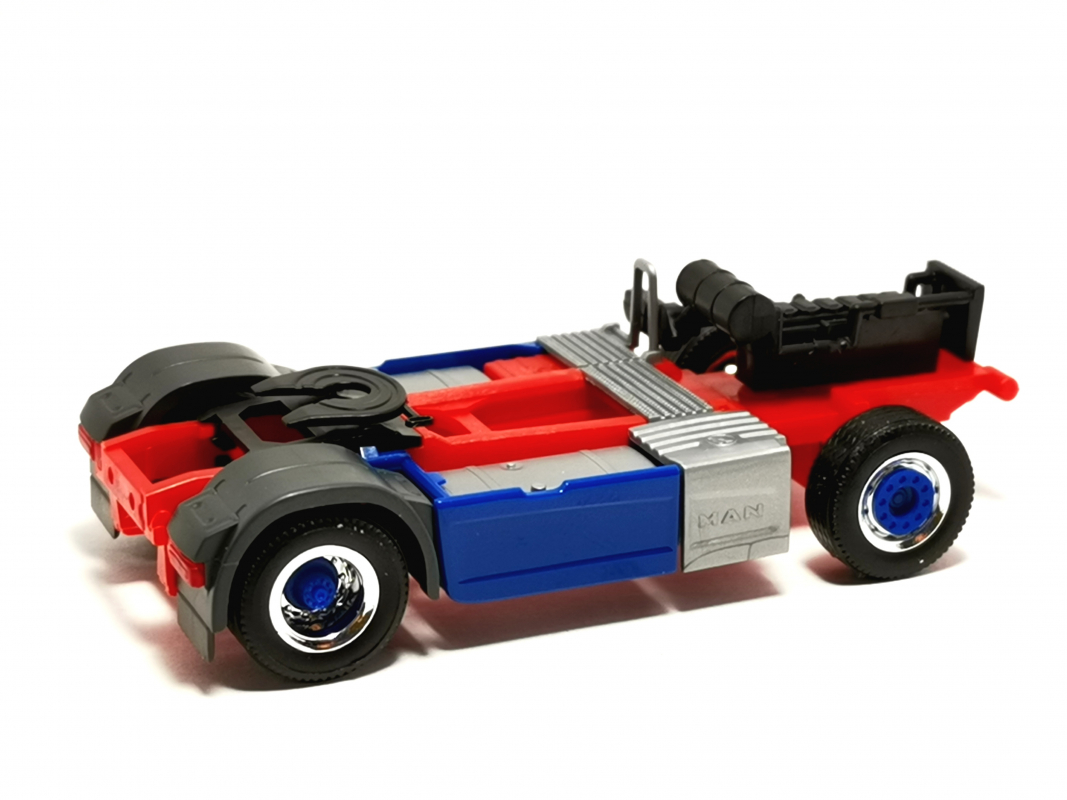 2a Man Fahrgestell rot/blau Herpa 711