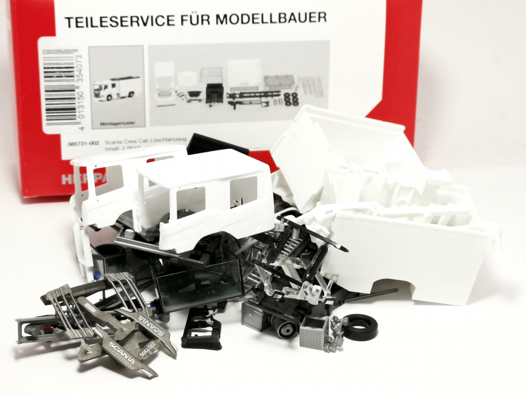 085731-002 Bausatz: 2x Scania CrewCab Löschfahrzeug Herpa - Restbestand