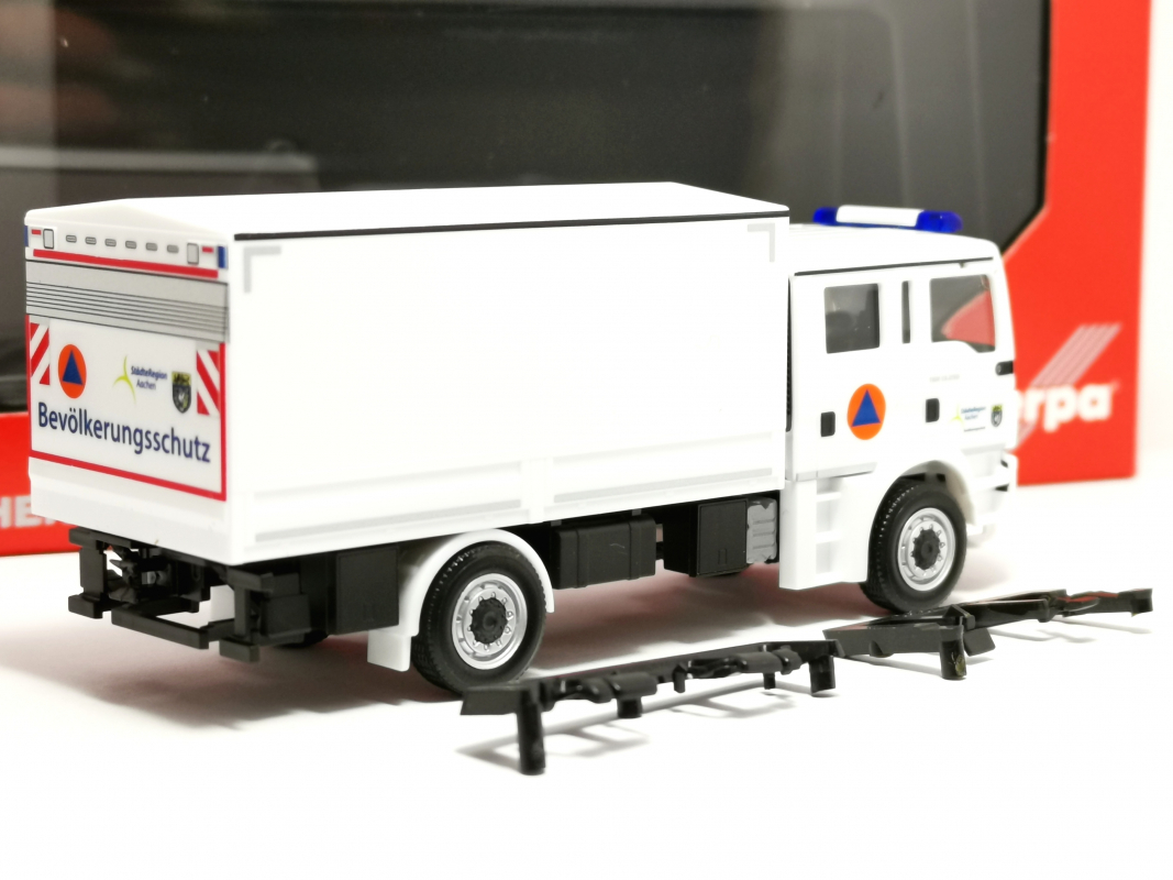 Preview: 098564 MAN TGM Mehrzweckkraftwagen (MzKW) "Katastrophenschutz Städteregion Aachen" Herpa