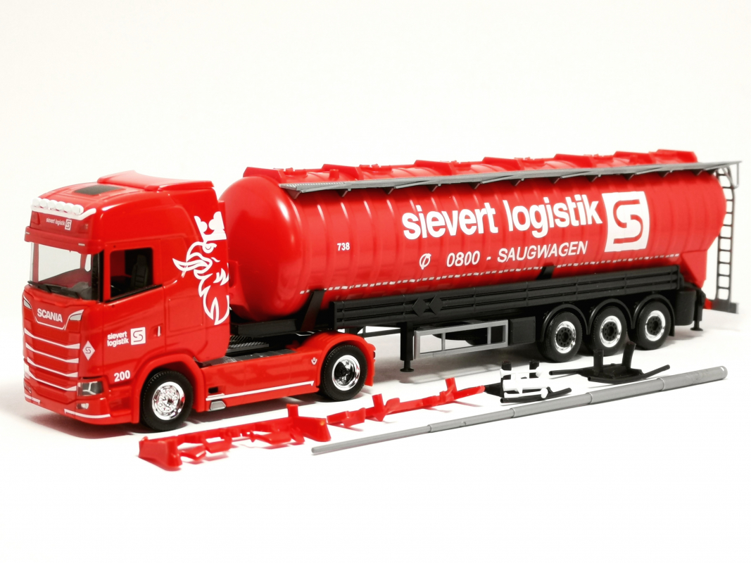319409 Scania CS 20 HD Saugsilo-Sattelzug "Sievert Logistik" Herpa