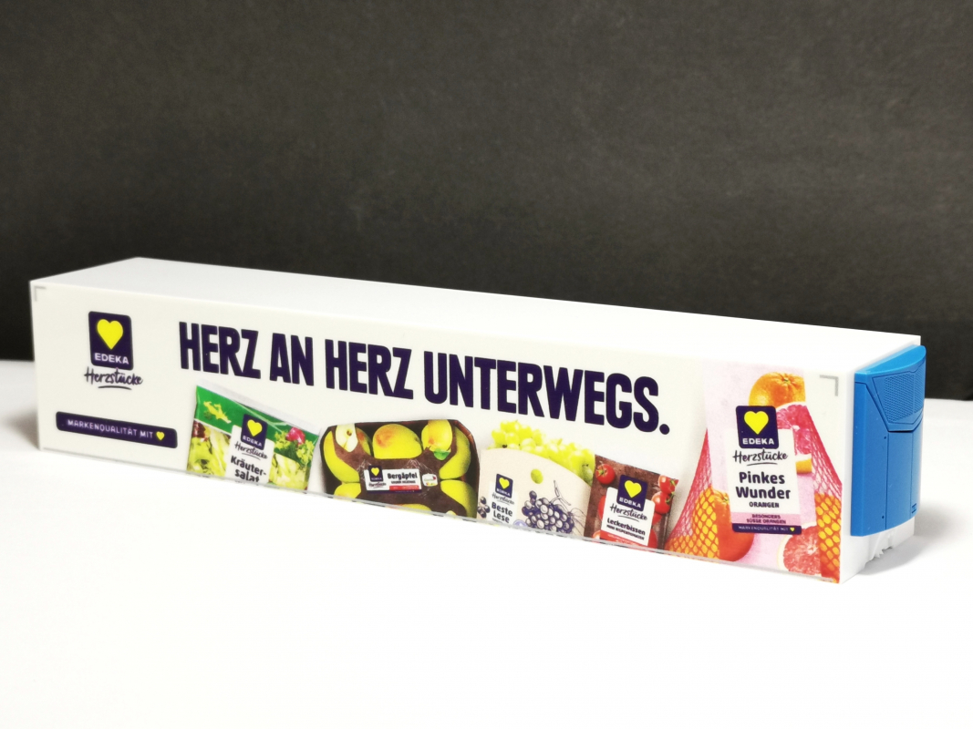 Kühlkoffer Aufbau für Auflieger "Edeka - Herz an Herz" Herpa