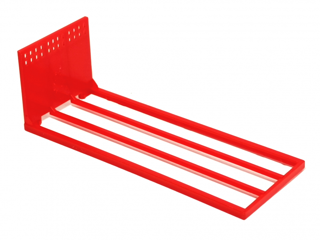 Holzaufbau ohne Trittblech, rot Herpa C218