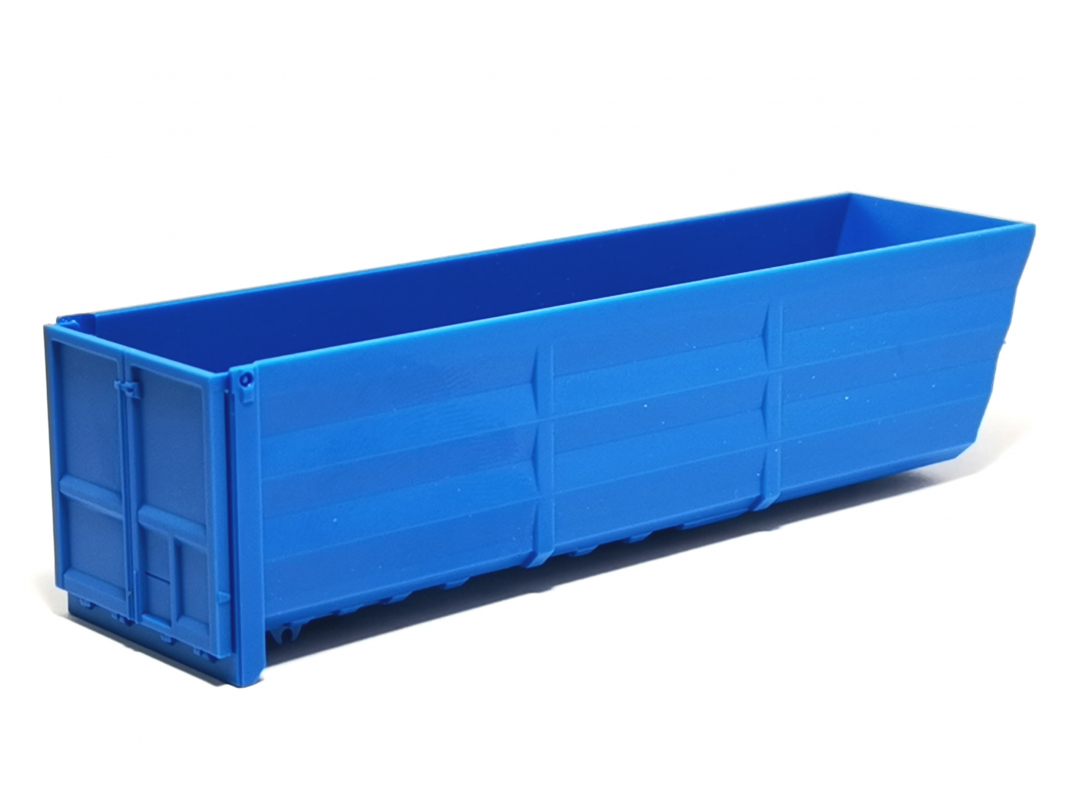 Kippmulde 9m mit Heckklappe, himmelblau Herpa C235