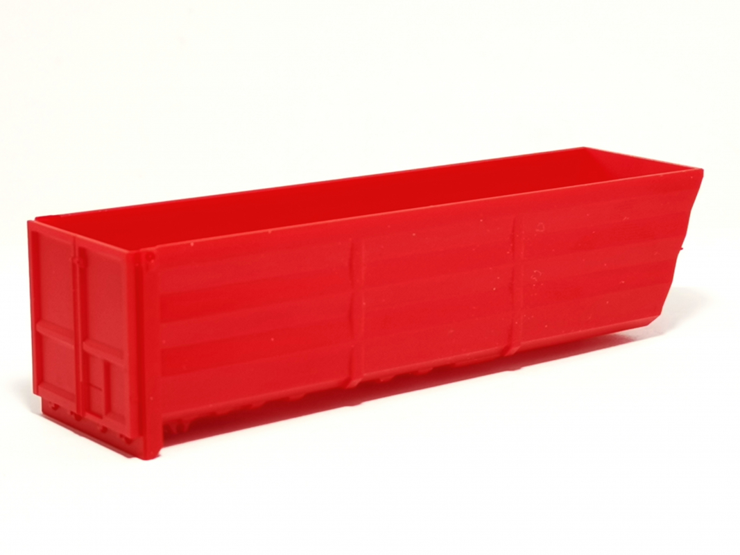 Kippmulde 9m mit Heckklappe, rot Herpa C236