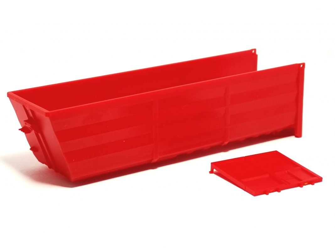 Kippmulde 9m mit Heckklappe, rot Herpa C236