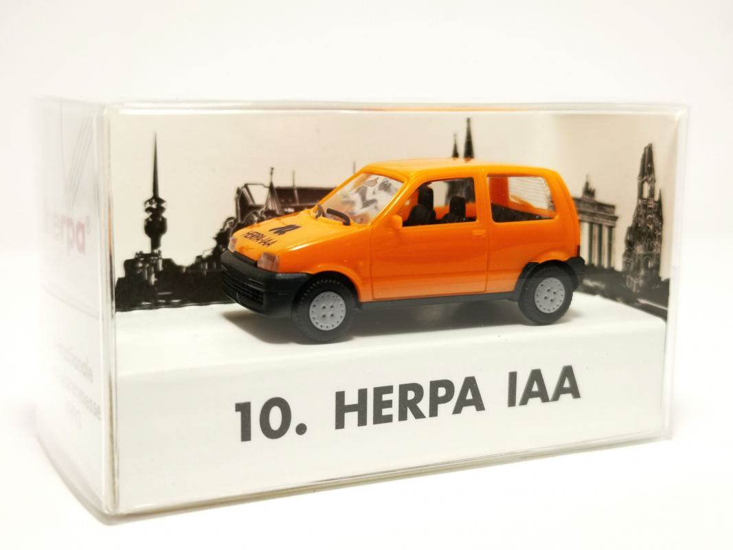 Fiat Cinquecento, orange 10. Spielwarenmesse 1993 Herpa