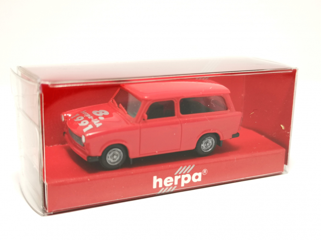 Trabant 601, rot 8. Spielwarenmesse 1991 Herpa