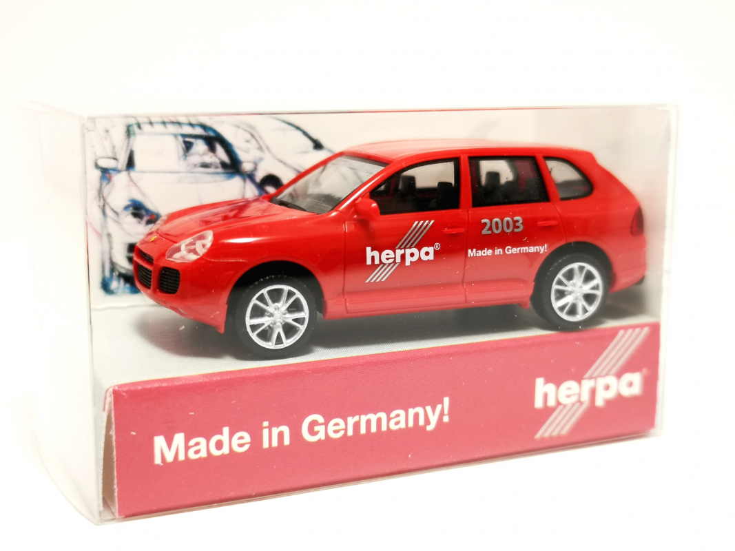 Porsche Cayenne, rot 20. Spielwarenmesse 2003 Herpa
